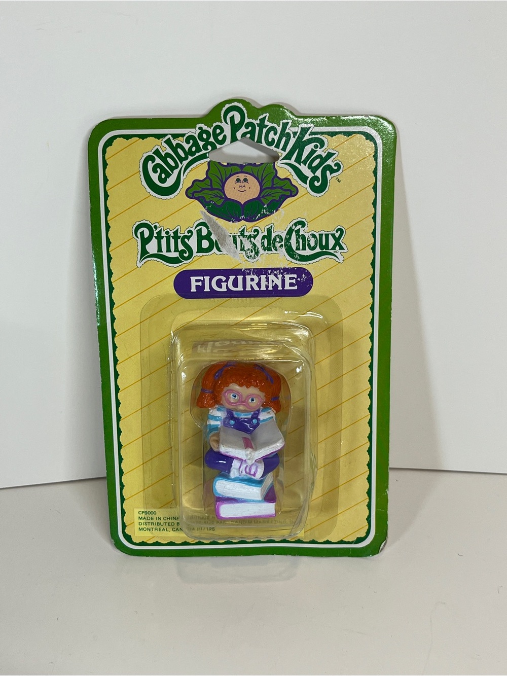 Rare New Vtg 1984 Cabbage Patch Kids Figurine PVC Toy Girl Reading Books 80s